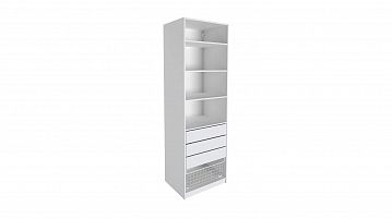 Гардеробная Keep (Кип), модуль 75*236*58, набор 3, Белый